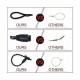 DOCO REFLECTIVE ROPE LEASH-COLLAR for dog ( 30 CM BLACK )