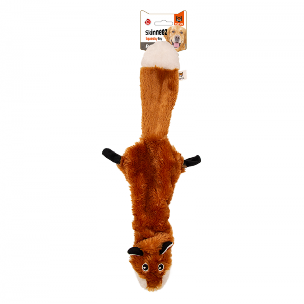 FOFOS Skinneez Fox Dog Toy ( BROWN )